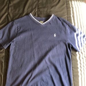 Polo Ralph Lauren V-Neck Dark Blue Shirt